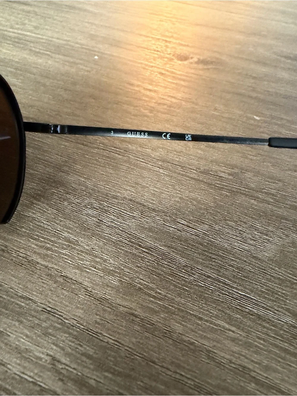 Guess Black Frame Sunglasses with Brown Lenses